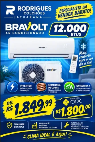 ? ?AR CONDICIONADO 12MIL BTUS POR APENAS 1.849,99