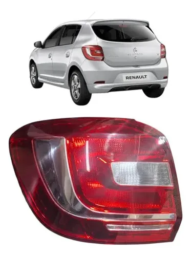 Lanterna Traseira Esquerda Sandero 2015 2016 2017 2018 2019 Esquerdo/motorista Bicolor