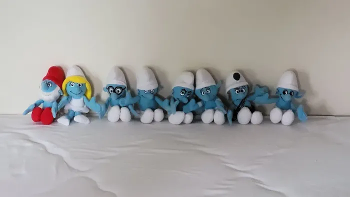 Coleção Smurfs De Pelúcia Do Mc Donalds