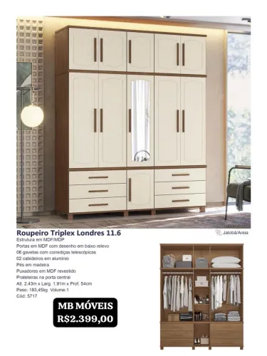 Roupeiro Triplex Londres 11.6