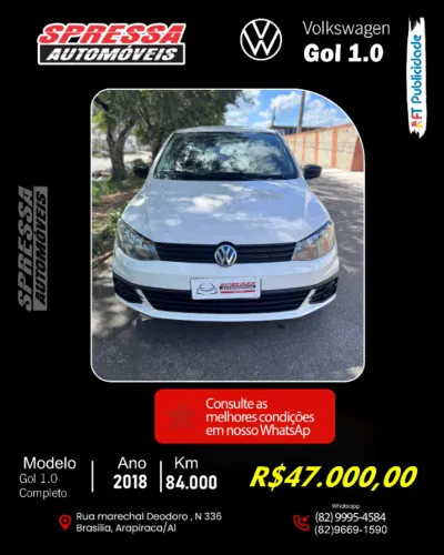 Volkswagen Gol Geração VII Trendline 1.0 12V Total Flex Mec. 4P 2018