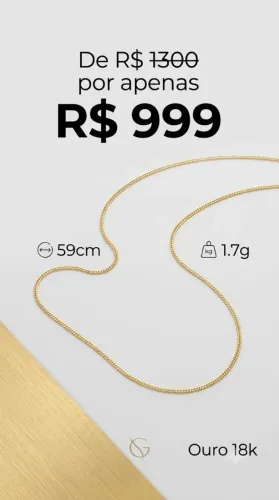 Joia em ouro 18k