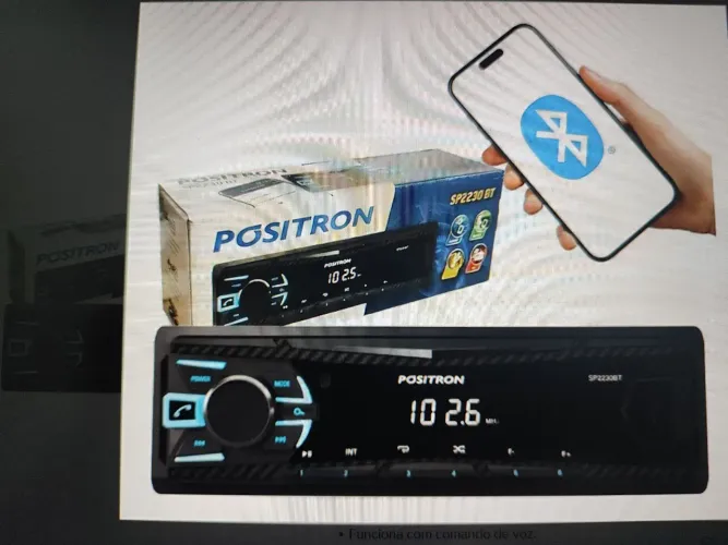Som Rádio MP3 automotivo Positron - USB - Bluetooth - FM