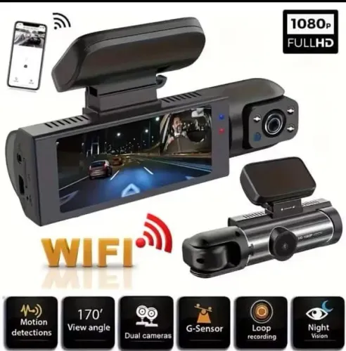 CÂMERA VEICULAR GRAVAR NO CARRO FULL HD 1080P COM WIFI ? NOVA NA CAIXA