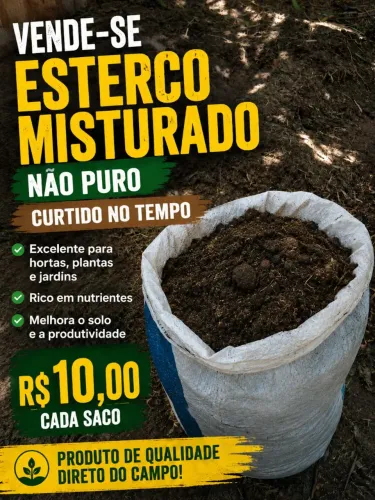 Vendo  esterco  misturado 
