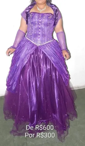 Vestido usado de festa 15 anos