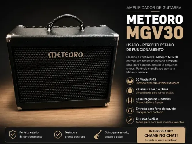 Amplificador Valvulado Meteoro Dynamic MGV30 ? 30W