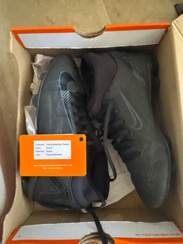Chuteira Nike Jr Superfly 10 Club - Preta Tamanho 35 (Forma Grande)