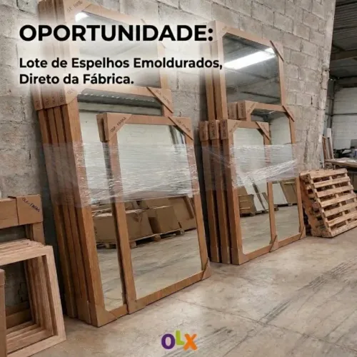 Espelhos em Paineis de MDF Alto Padrão (18 mm). Várias medidas. Preço do m²