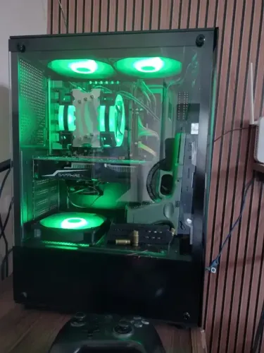 Gabinete Gamer Mid Tower Rgb Atx Em Vidro Temperado Gb1792