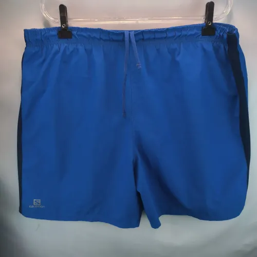 Short masculino plussize Salomon azul 