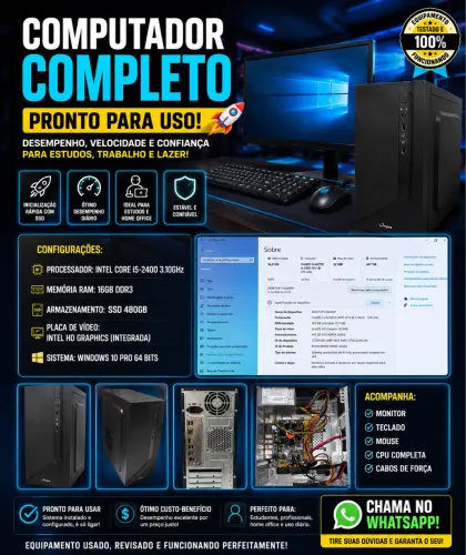 ? COMPUTADOR COMPLETO - PRONTO PARA USO! ?
