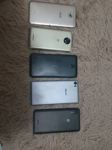 Lote Celulares Asus Motorola Nokia BLU Multilaser Para Peças/Restauro<br>