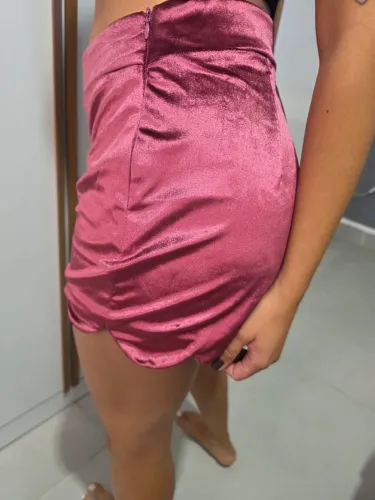Shorts veludo