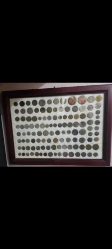 Coleção dinheiro e moedas antigos
