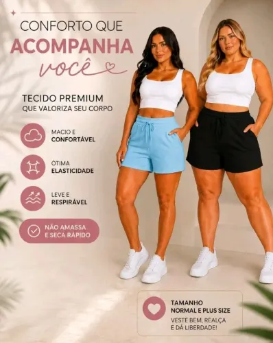 2 shorts feminino tamanho GG