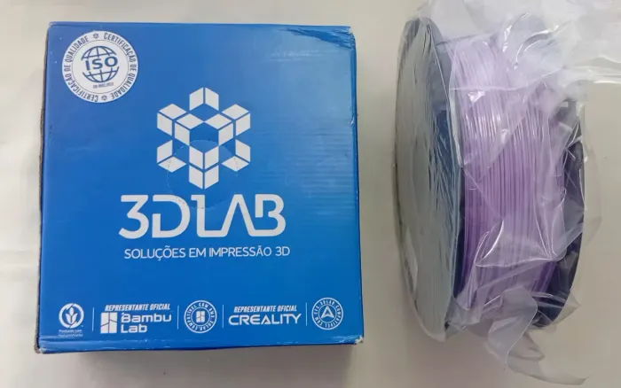 Filamento para Impressão 3D 3D Lab 1kg - Novo Lacrado no Vácuo(Lilás)
