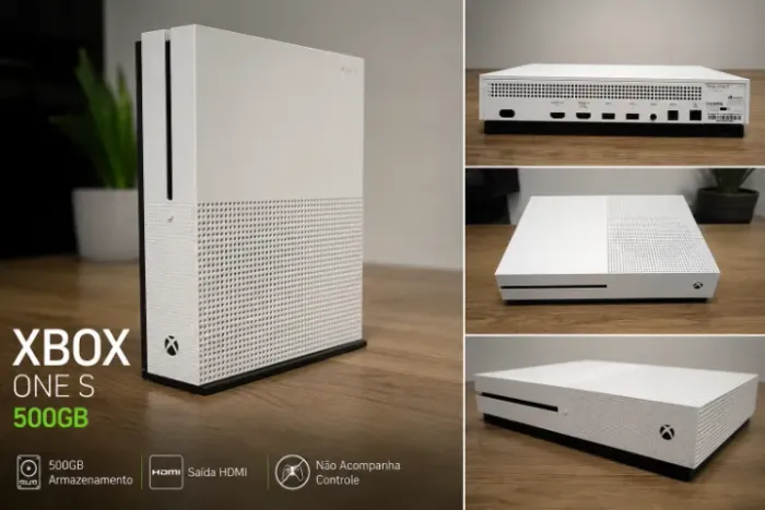 Xbox One S 500GB Branco | Muito Bem Conservado | Sem Controle (Menor Valor)