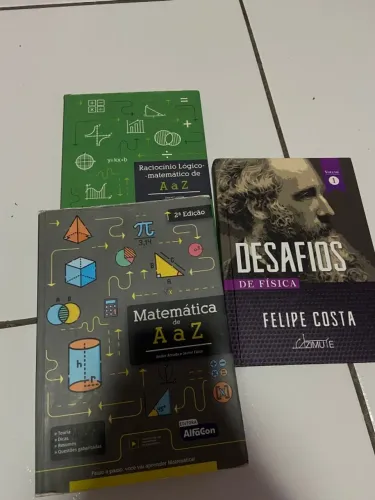 Matemática, Raciocínio Lógico e Física  Livros direcionados a concursos militares