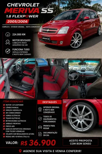 Chevrolet Meriva SS 1.8 MPFI 8V Flexpower 5P 2006