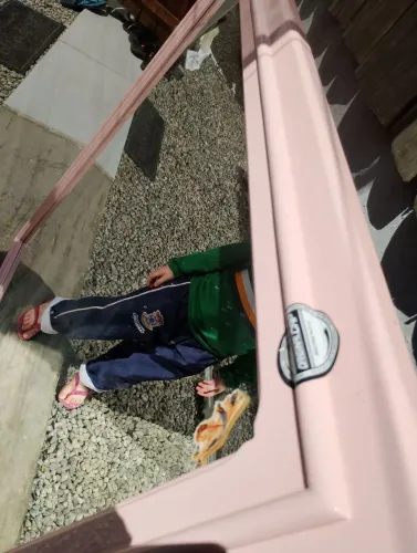 Espelho rosa grande