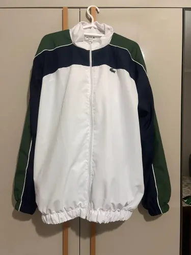Conjunto Lacoste Color block Branco, Tam GG