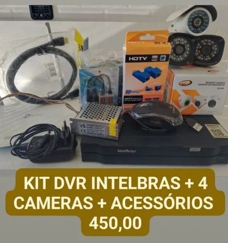 Kit DVR + Câmeras + Acessórios