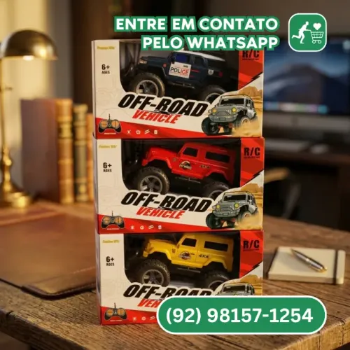 Carrinho Controle Remoto Off Road Miniatura Na Caixa
