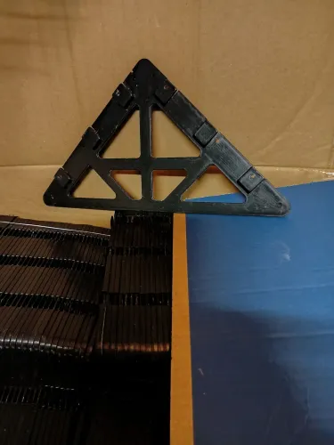 Kit de 50 unidades esquadro reforçado para contra marco de 24cm com parafuso brocante