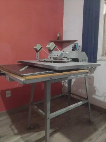 prensa pneumática para estamparia maquinações 100x70cm
