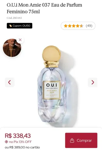 Perfume boticário novo 