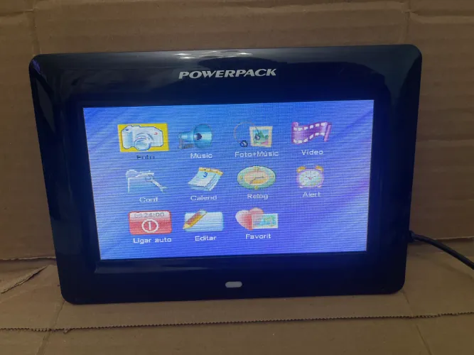 porta-retrato digital Powerpack DFP-660 ( Usado / Funcionando )