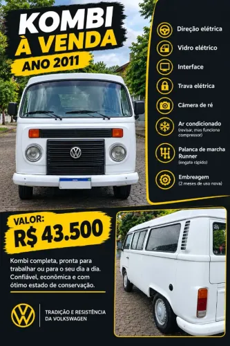 Volkswagen Kombi Standard 1.4 MI Total Flex 8V 2011