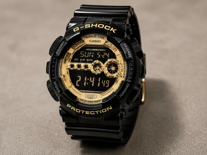 G-Shock GD-100GB Original Preto/Dourado - Impecável + Barato!