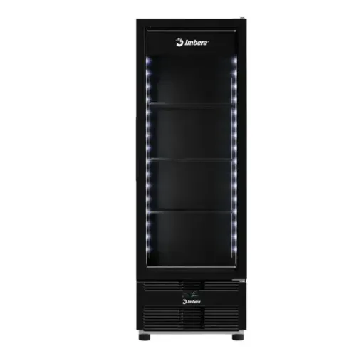FREEZER VERTICAL 570L PORTA DE VIDRO AR FORÇADO CON EVZ21-F1 FULL BLACK - IMBERA