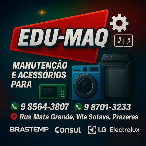 Conserto de Máquina de Lavar, Micro-ondas e Ar-condicionado - EDU-MAQ 