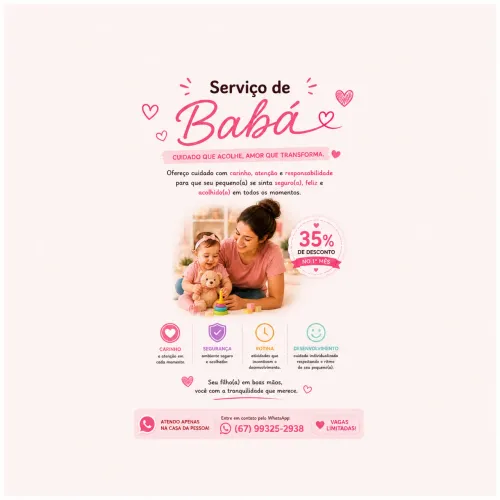 BABÁ À DOMICÍLIO! (PROMOÇÃO)