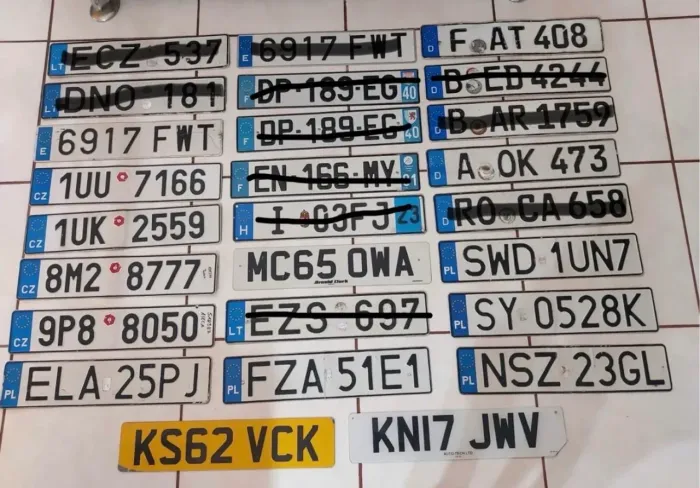 Placa de carro original veículos Européias para coleção - carros, veículo, Europa