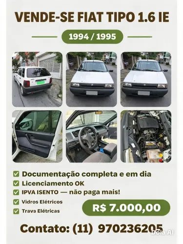 Fiat Tipo 1.6 I.e. 2P E 4P 1995