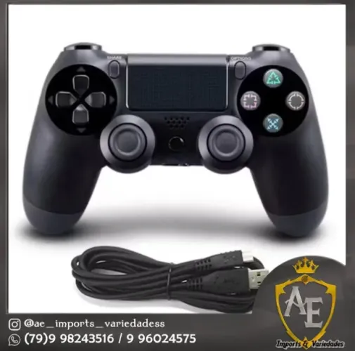 controle ps4 com fio