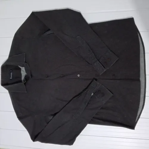 Camisa masculina social preta tamanho G usada