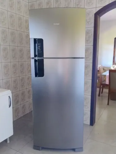 Geladeira Consul inox Frost Free Duplex 