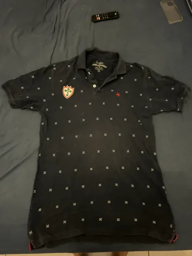 Associação Portuguesa de Desportos camiseta pólo diferenciada azul noite