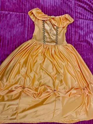 Vestido fantasia princesa Bela novo