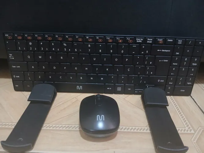 Teclado e mouse bluetooth multilaser
