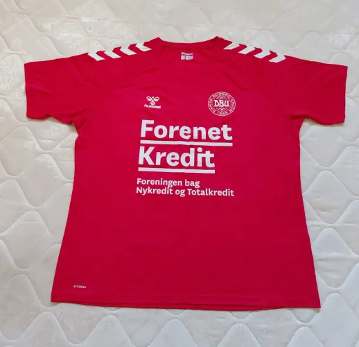 hummel camisa vermelha treinos dinamarca GG 2024