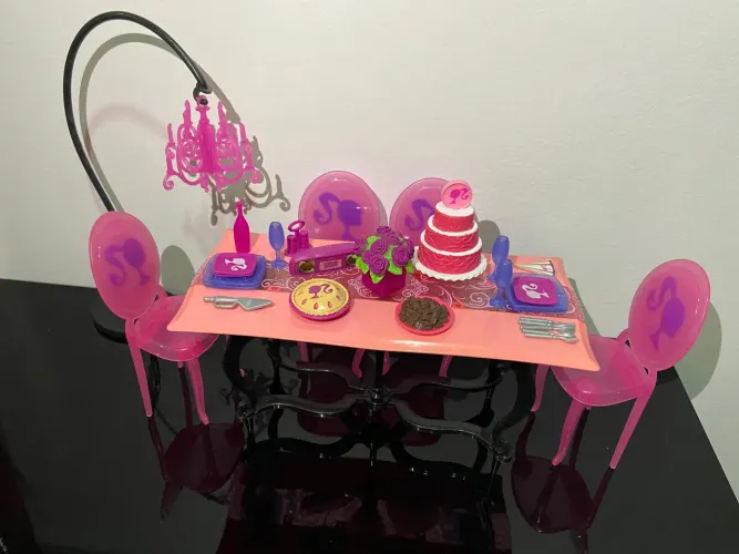 Playset Barbie Dream Dining Set - Pink