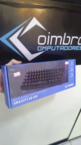 Teclado Gamer Mecânico Sem Fio Fortrek Gravity AIR Compact Wireless -Coimbra Computadores