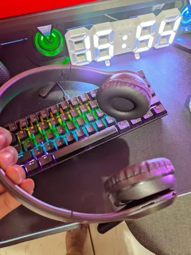 Fone Bluetooth 5.0 Stereo P47 Headset, Jogo Desportivo Sem Fio, Série Dobrável