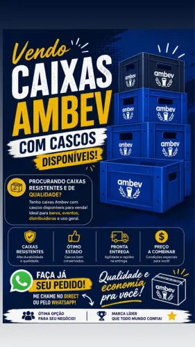 Caixas de litrinho Ambev 
